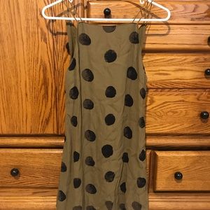 Silent + Noise Printed Crepe Dress Polka Dot!❤️